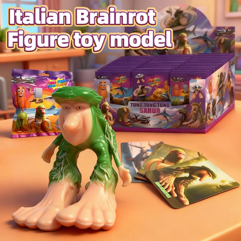 6/3/1 шт., итальянская слепая сумка для мозга, загадочная коробка, игрушки, забавные мем, фигурки мозга, наборы торговых карточек, украшение для рабочего стола, рождественские подарки