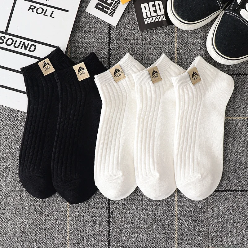 Men's Summer Short Socks Breathable Sweat Absorbent Disposable Daily Throwaway Sports Socks Trendy Versatile JOSEN LIGHTING
