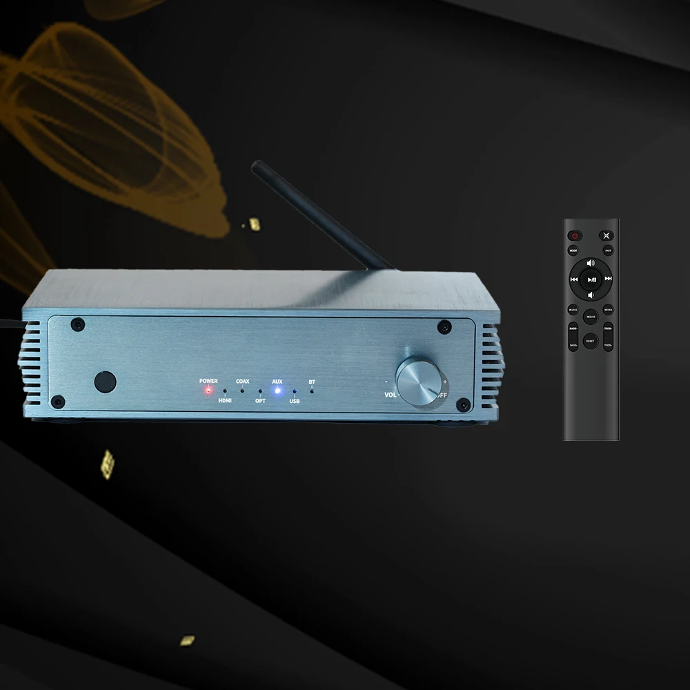 Samtronic 200W Dual Channel B Stereo Audio Amplifier Receiver, with  Bass & Treble Control, Wide Compatibility  Subwoofer Output