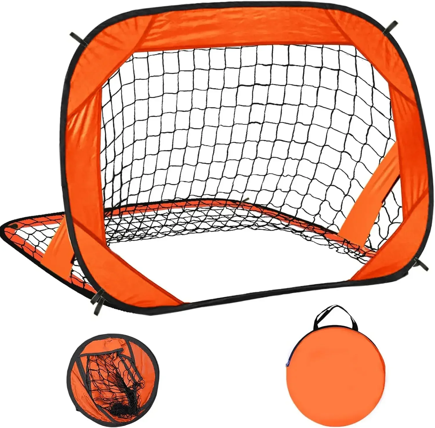 Pop Up Kids Soccer Goal Net Foldable Football Goal Indoor Outdoor for Improving Passing and Shooting Accuracy