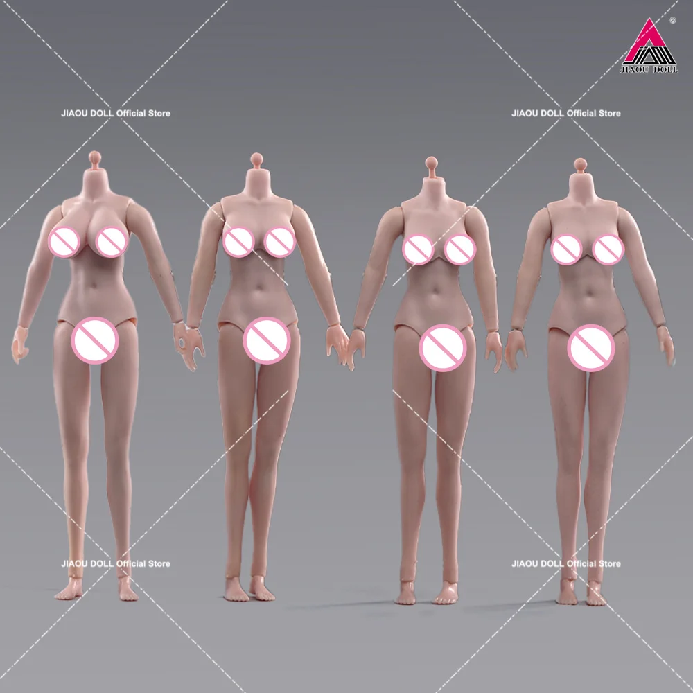 1/12 Skala Super elastyczne kobiece silikonowe ciało 6'' Żołnierz Duża średnia mała pierś Opalenizna Figurka akcji Lalka