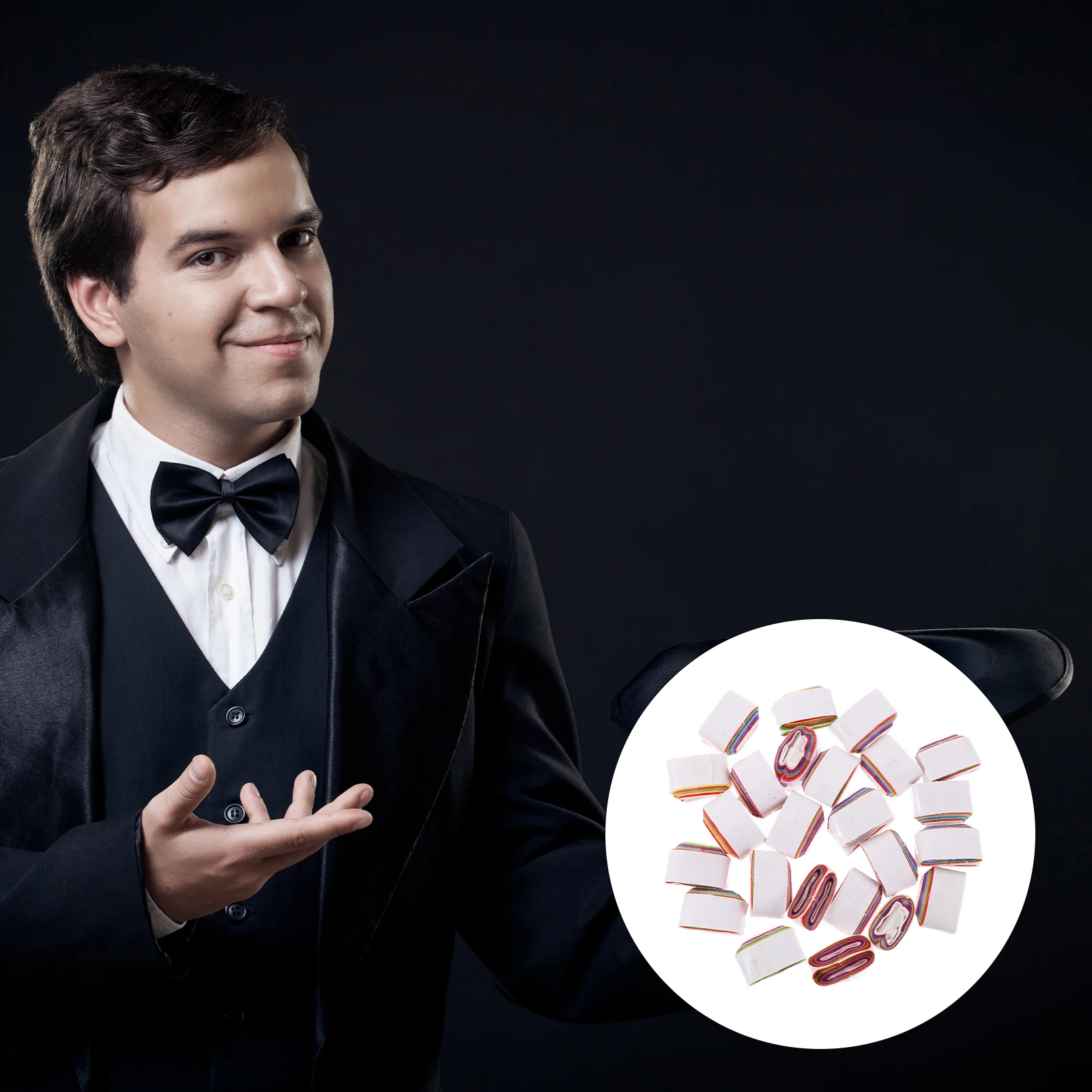 24 قطعة من لفائف الفم الورقية خدعة الدعائم أداء للتحايل لحفلة عيد الميلاد ومهرجان السنة الجديدة #6