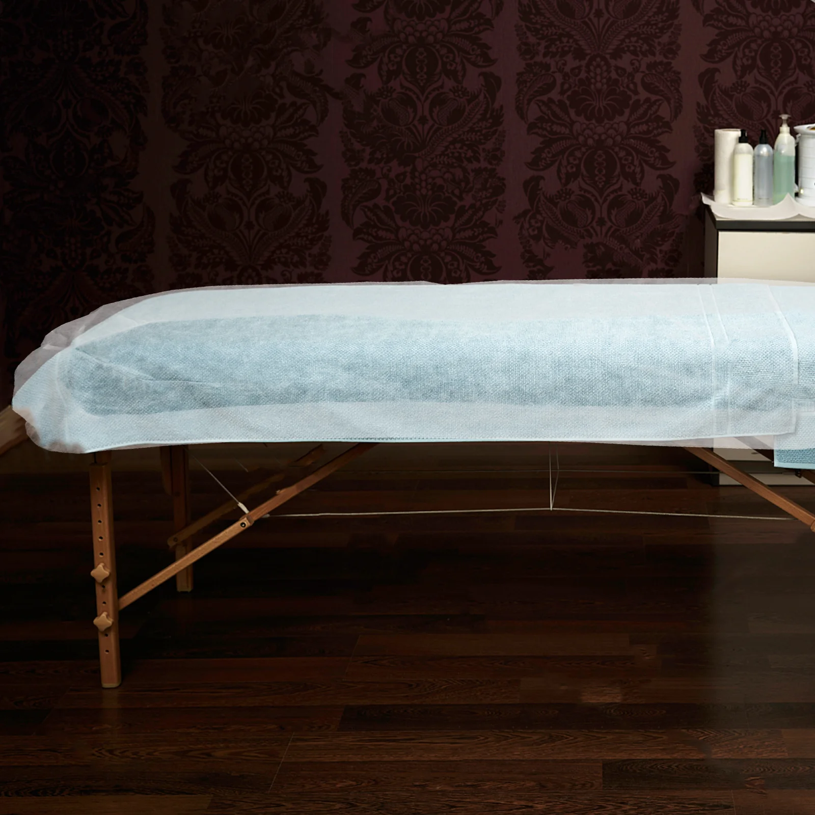 

10pcs Disposable Bed Sheets Nonwoven Fitted Massage Table Covers Single Use Hygienic Salon Spa Therapists