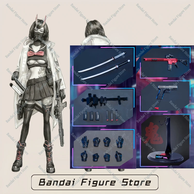 

GDTOYS GD97004 1/6 GHOST GIRL Tactical Oni Full Set 12'' tattoo Female soldier Action figure Full Set Collectible Model Toys