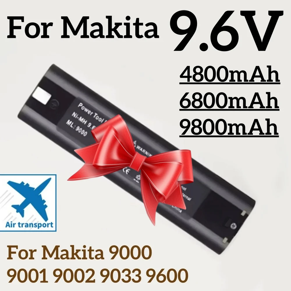 

Newly upgraded 9.6V 4800mAh Ni-MH Battery for Makita Mak 6095D 9000 9001 9002 9033 9034 632007-4 9600 193890-9 5090D