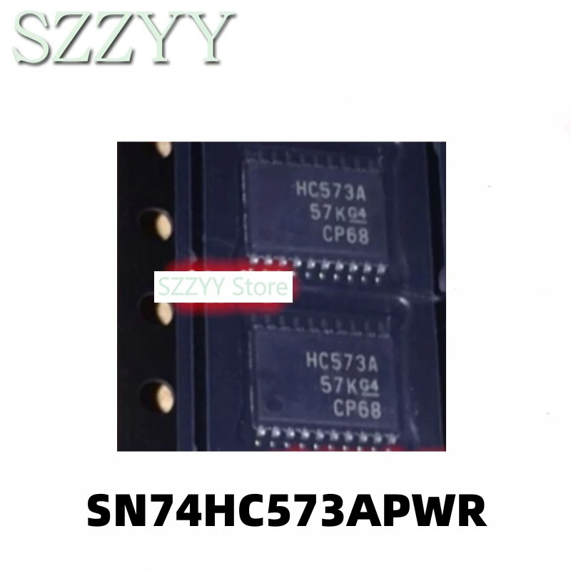 Tela impressa lógica IC, SN74HC573APWR, TSSOP20, HC573A, 5pcs