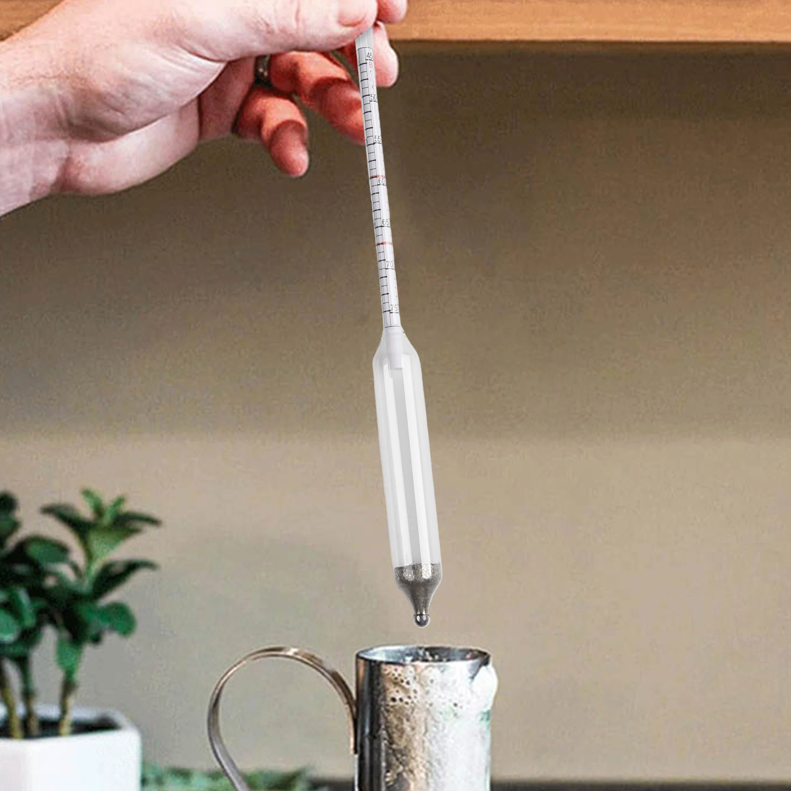 

Syrup Hydrometer Test Cup Kit with Stainless Steel and Glass Components and Cleaning Brush for Accurate Syrup Testing