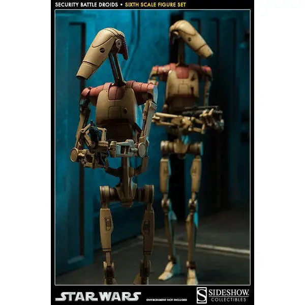 En Stock Sideshow 100284 Star Wars Trade Federation Battle Droid Duo Figura de Acción Coleccionable Juguete Regalo