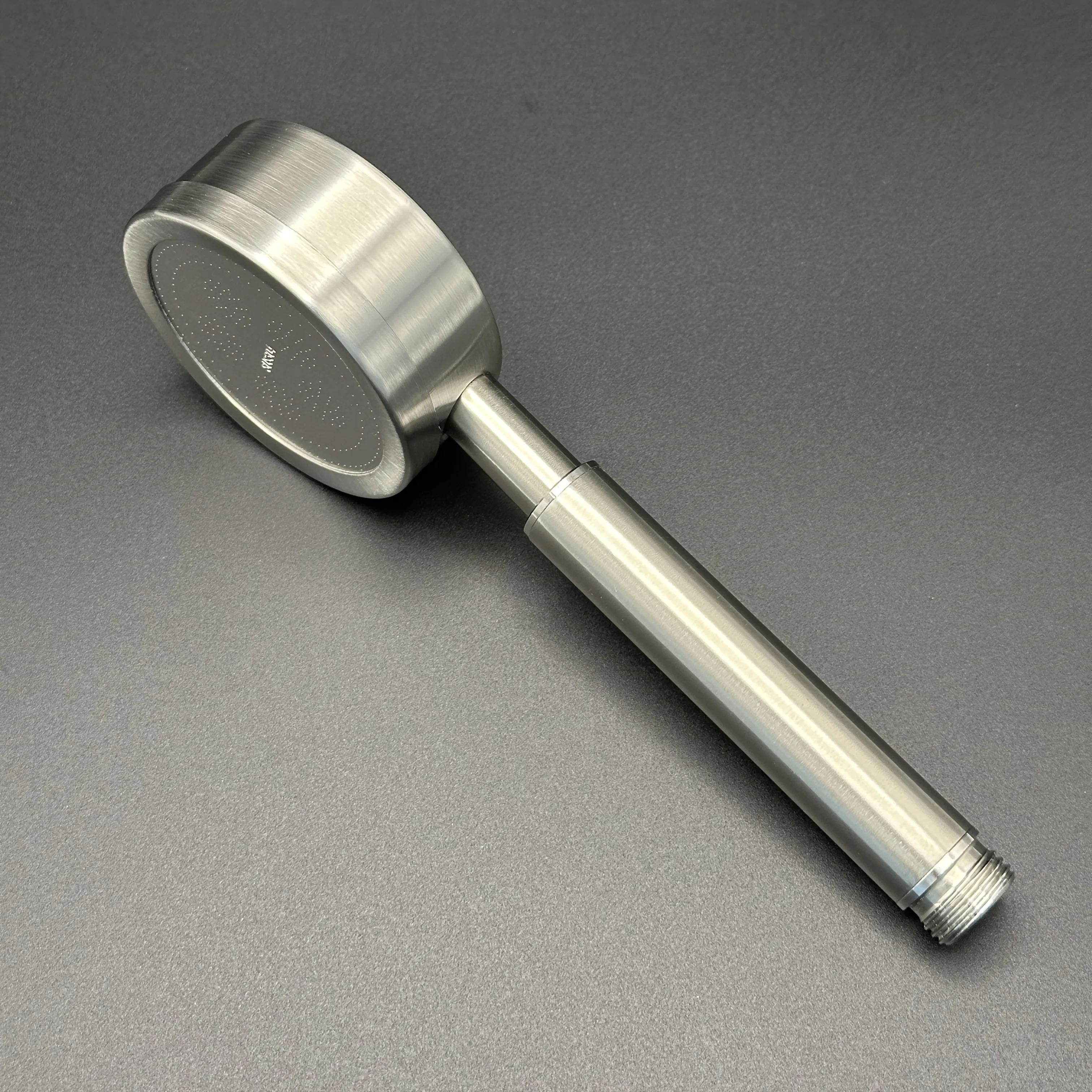 

1 heavy-duty stainless steel handheld showerhead - G1/2 thread, brushed surface, wall mounted, suitable for bathrooms