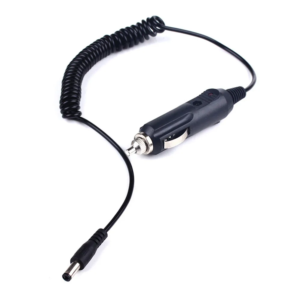 12V DC Car Cigarette Lighter Slot Charger Cable For BaoFeng UV-5R UV-9R PLUS Walkie Talkie Accessories Replacement Car Charger