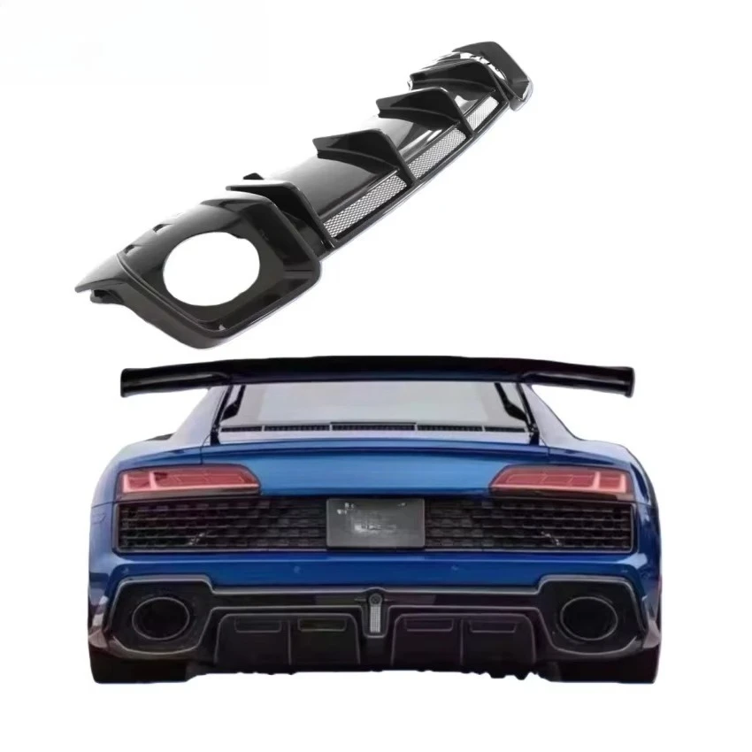 

Dry Carbon Fiber Rear Diffuser Lip - Perfect Fit 2023 Facelift R8 V10 GT Performance Coupe