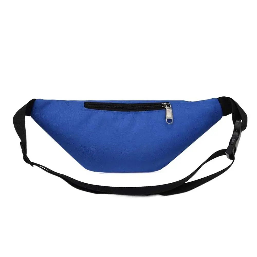 Solid Color Running Chest Bag Nylon Waterproof Sports Shoulder Bag Large Capacity Coin Purse Fitness Crossbody Bag Female/Male