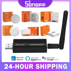 SONOFF SNZB-02D/02P Temperature Humidity Sensor,SNZB 01P Zigbee Button Switch,Bridge Gateway Support EWeLink Alexa Google IFTTT