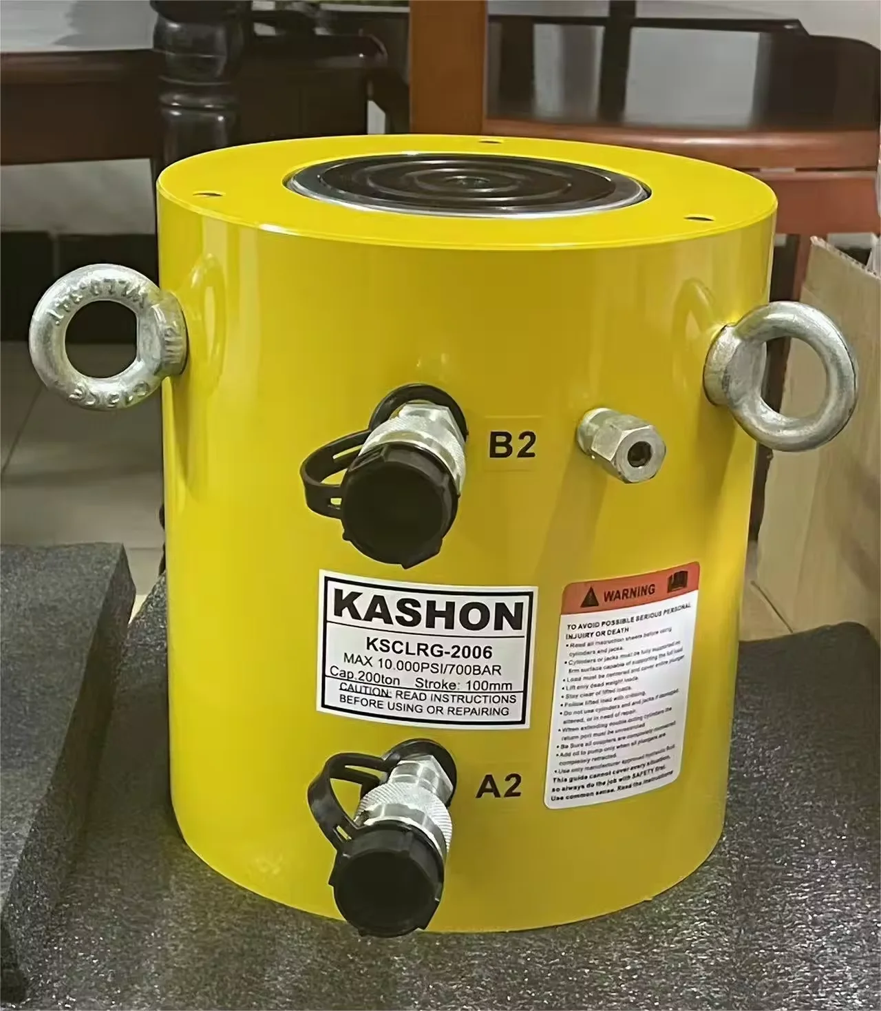 CLRG-2006 200 طن السكتة الدماغية 150 مم أسطوانة هيدروليكية مزدوجة المفعول مقابس عالية Tonnage