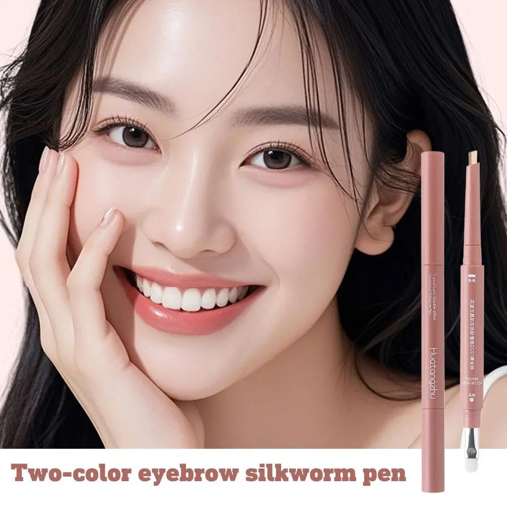 簡単に色付けられる 自然な立体感 硬くならない ダブルカラー シルクワームペン 明るくする ダブルヘッド 2-in-1 ペン