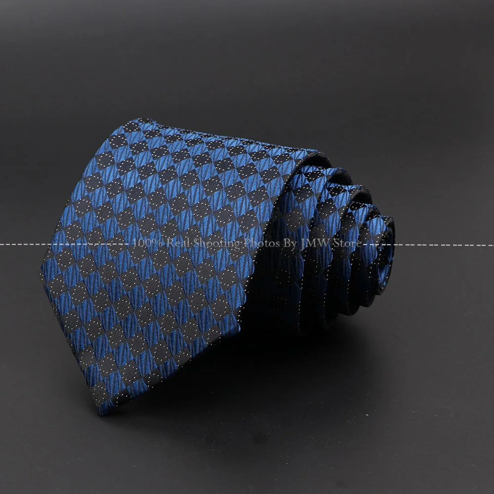 New Design Wedding Men Tie Blue Solid Striped Paisley Flower Neckties Men Business Dropshipping Groom Collar Accessories Gift