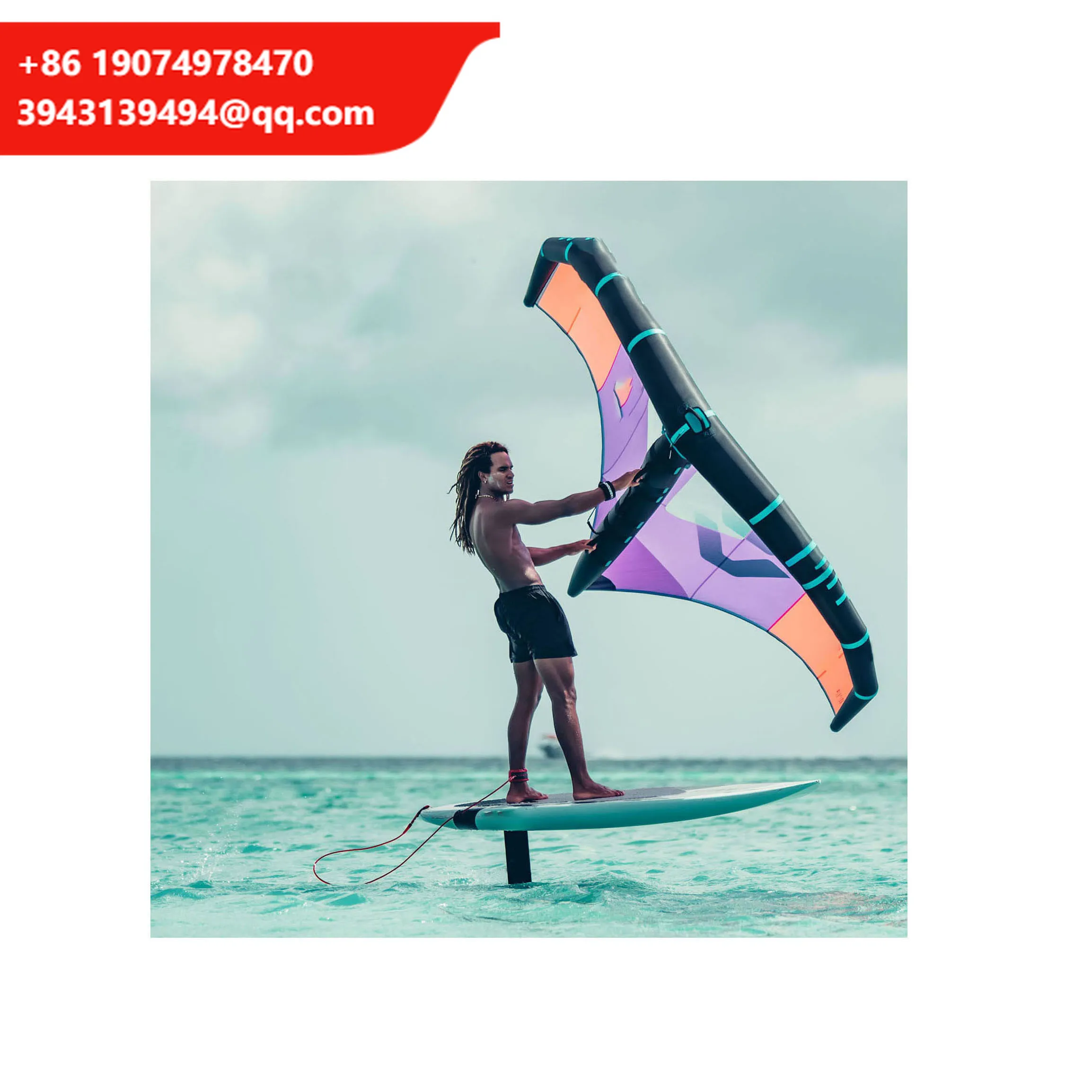 Water Play Equipment China Manufacture Tame Billow Inflatable Wing Foil Boarding Kite Foil Wing