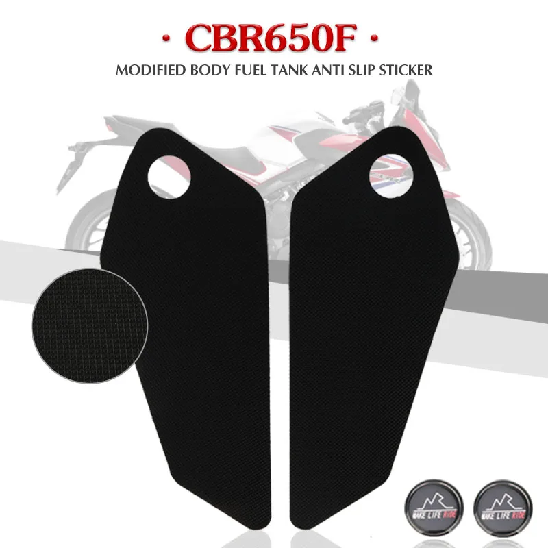 

Motorcycle Tank Pad Protector Sticker Decal Gas Knee Grip Tank Traction Pad Side For HONDA CBR650F CBR 650F 2014-2017