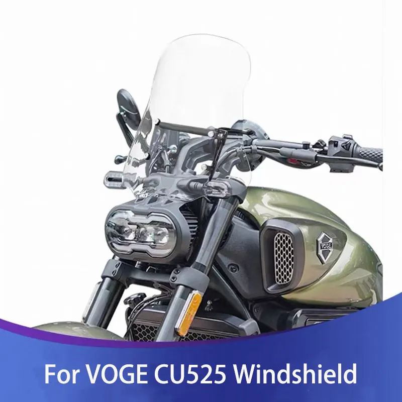 

For VOGE CU525 Motorcycle Windshield Modified Windshield Modified Front Windshield Installing Bracket Increase Height Deflector