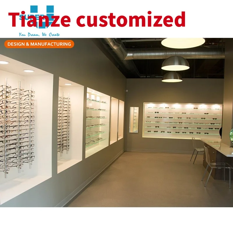 

(Customized) Bespoke Retail Store Wall Mount Glasses Rack Eyeglass Frame Holder Display Racks Glasses