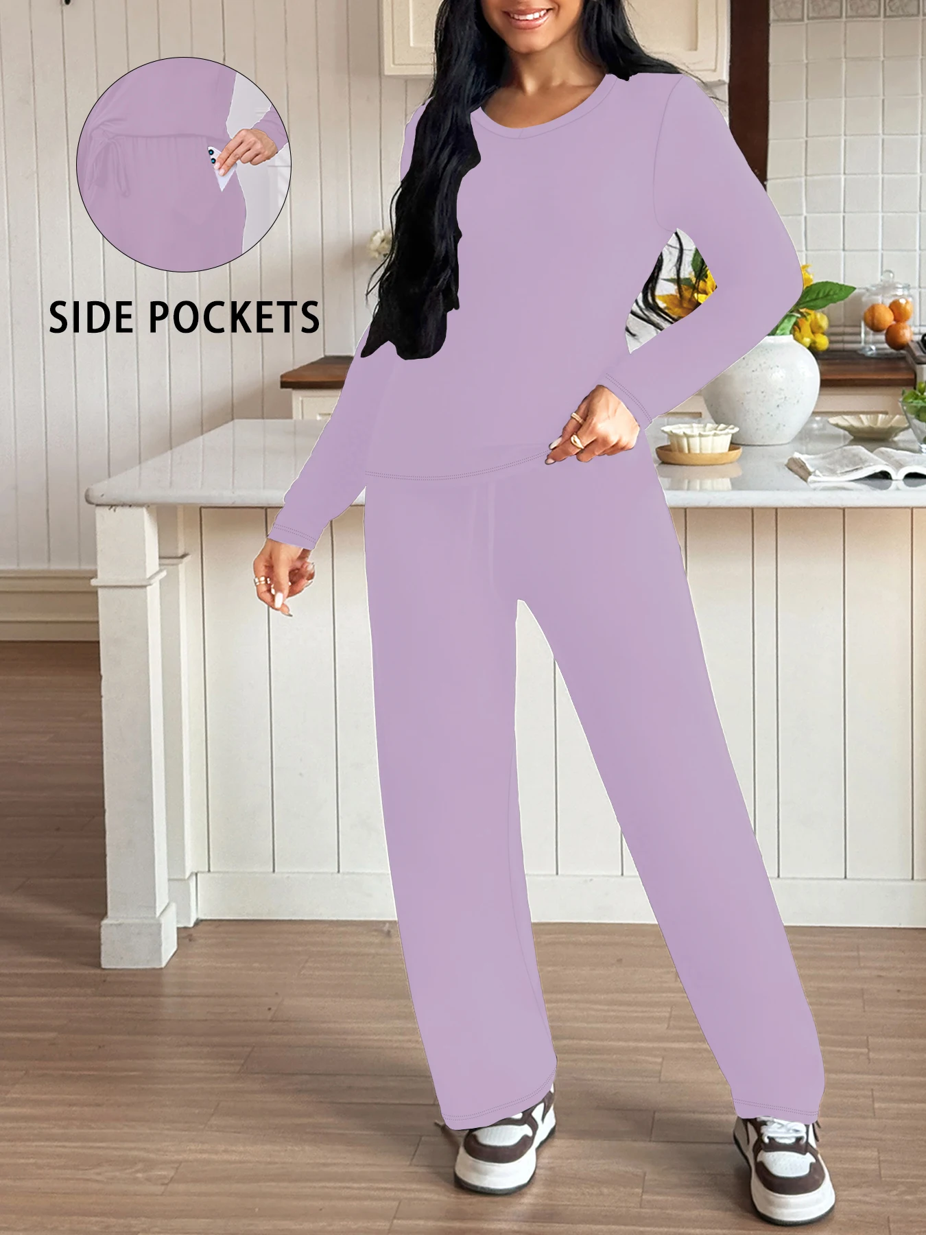 

Women's Super Soft V-Neck Pajama Set