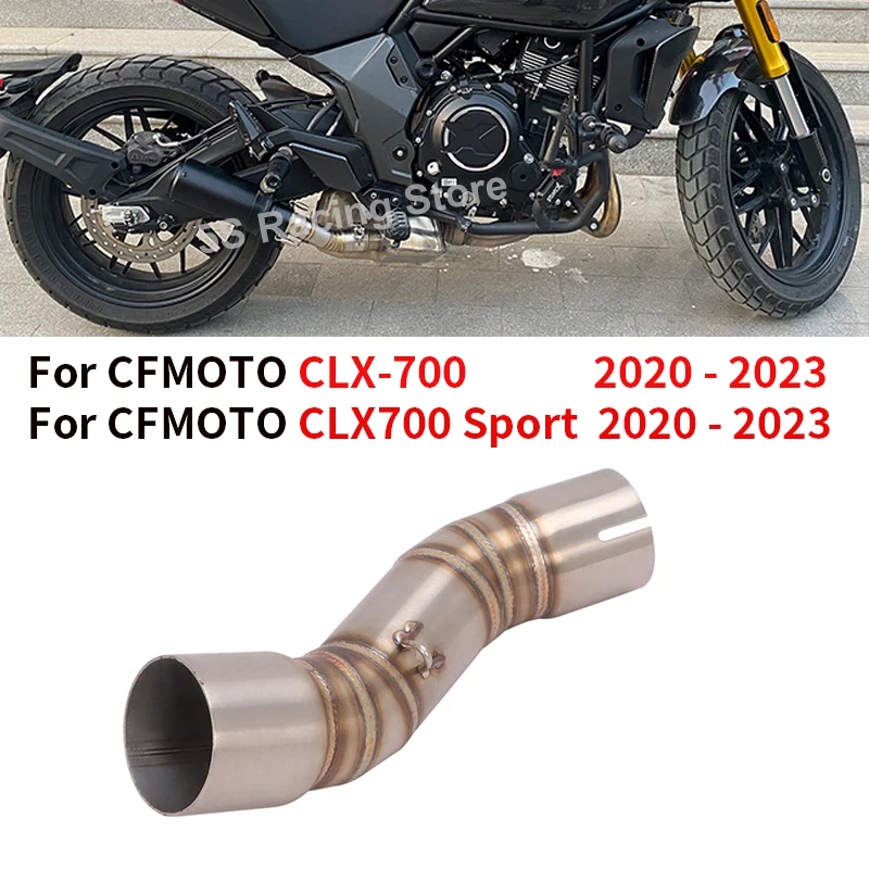 

Слипоны для CFMOTO CLX-700 CLX700 Sport 2020 2021 2022 2023 51 мм Глушитель выхлопных газов для мотоцикла Модифицированная средняя Соединительная труба