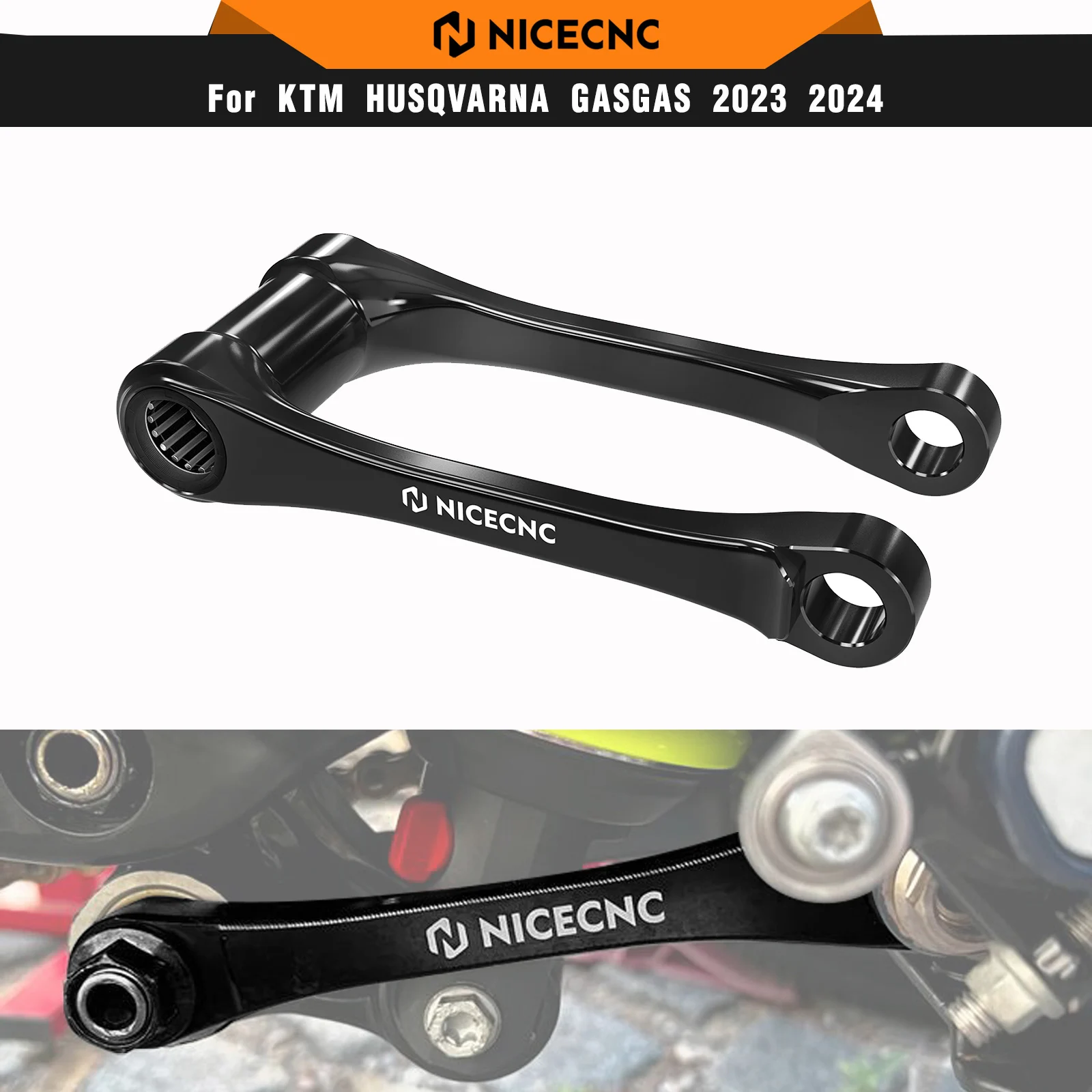 NICECNC 1 ''خفض ربط عدة ل KTM SX 125 SXF 450 XC 300 XCF 350 2023-2024 ل Husqvarna TE300 TE250 FE350 GasGas EC300 2024 #1