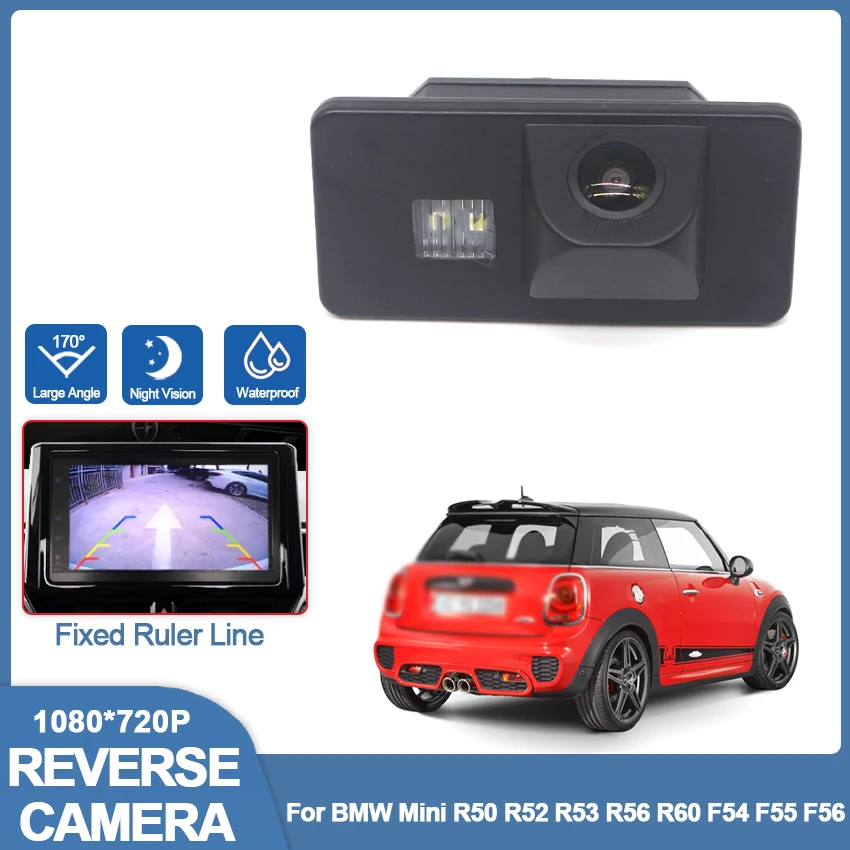 

Car Rearview Reverse Camera Auto Rear View Backup Parking HD CCD CAM Accesories For BMW Mini R50 R52 R53 R56 R60 F54 F55 F56