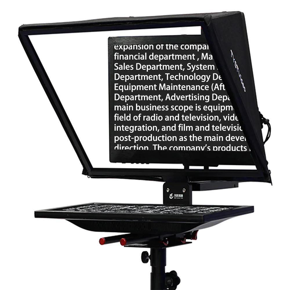 Factory supply hot selling Tystvideo broadcasting studio 24 inch Single screen teleprompter  inches pro