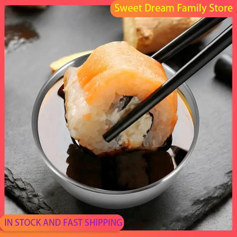 

SDFC-20 Pack 3.3Inch Stainless Steel Sauce Dishes Individual Saucers Bowl Round Seasoning Dishes Sushi Dipping Bowl, Silver