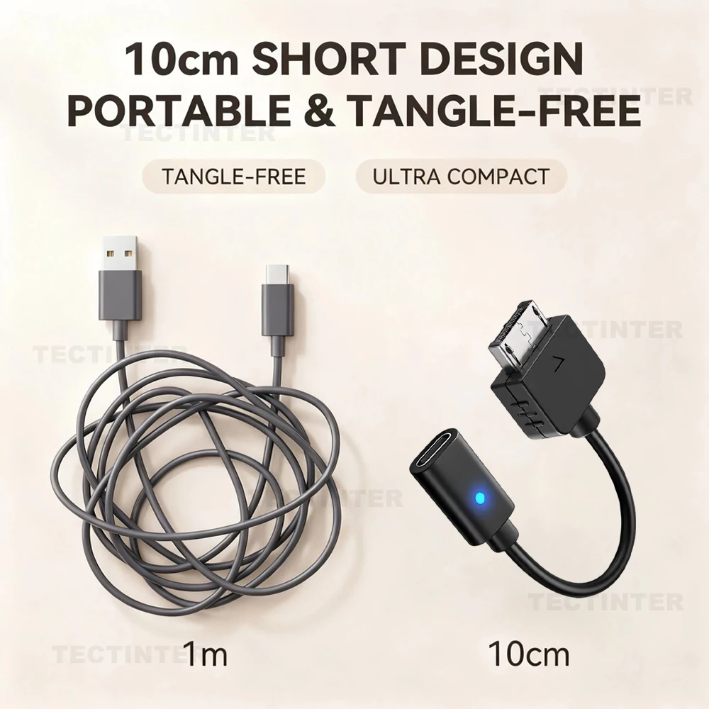 USB C Cable for PS Vita 1000 Handheld Charging Adapter Type C Converter Power Cord Wire for PSV1000 Console Accessories