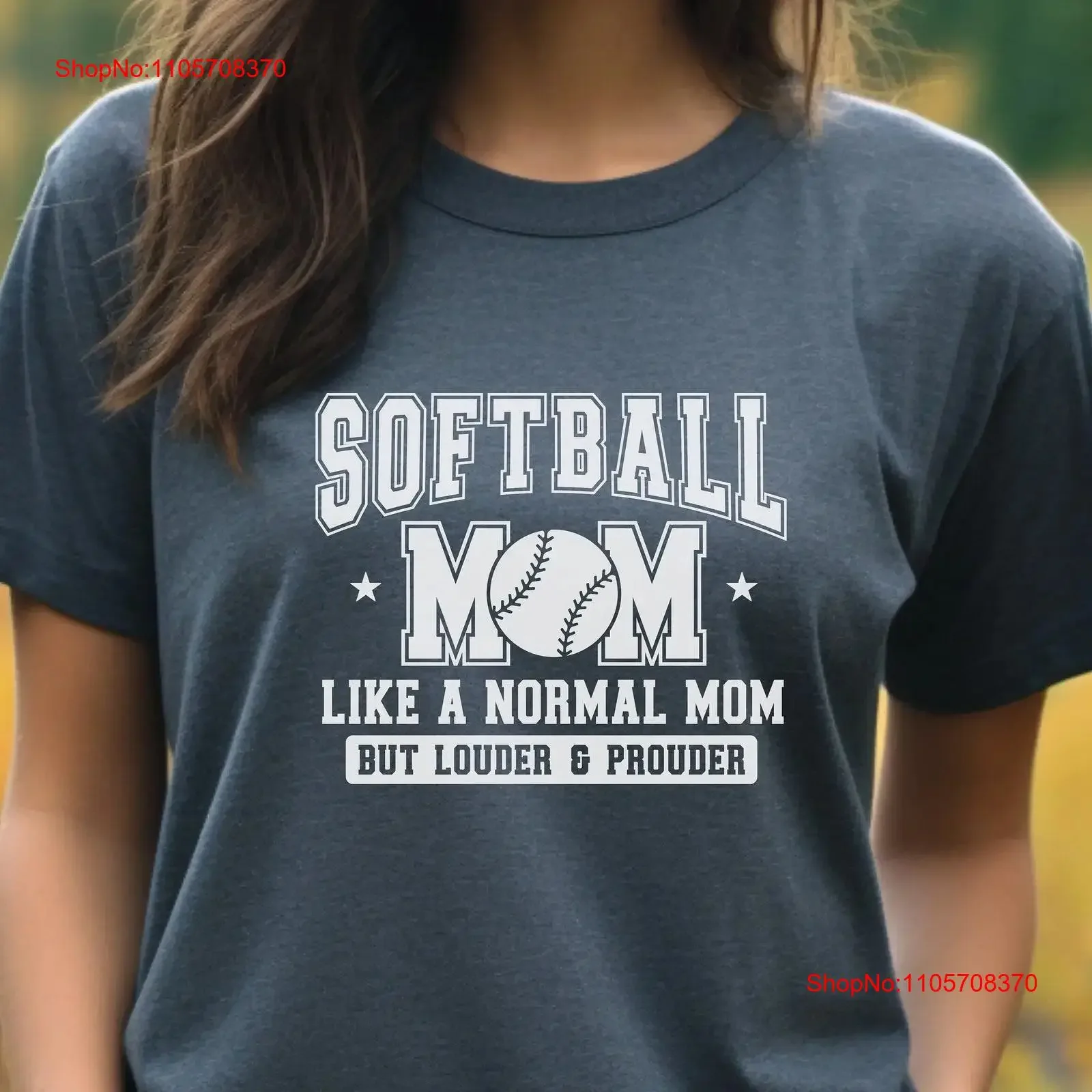 Softball Mom T Shirt Loud and Proud Baseball ParenT for Sports Moms Funny Ballgame Clothing Team Mother's Day vintage Washed