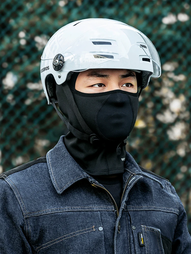 AliExpress ROCKBROS Keep Warm Bicycle Full Face Mask Winter Windproof Fleece Cycling Head Caps Mask Balaclava Ski Motorcycle Bike Headgear