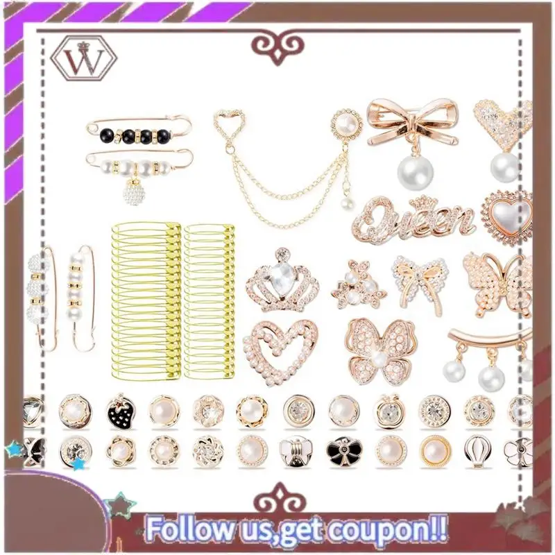 

A95D-80 шт., комплект подвесок для носков, булавка, броши для женщин, броши и булавки для женщин