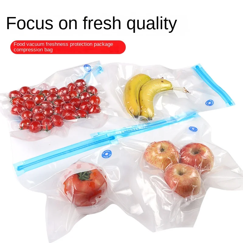 Hand Held Vacuum Pump Vacuum Bag Compression Bag Transparent Air Extraction Food Packaging Sealed Kitchen Food Preservation Bag