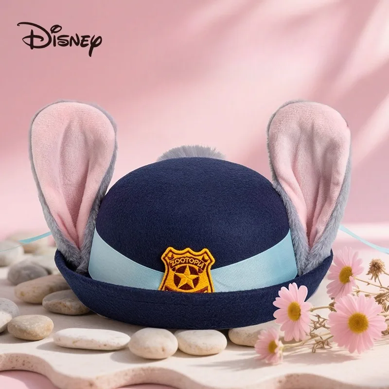 

Zootopia 2 Judy Hat Headband Disney Rabbit Police Officer Cartoon Cute Adult Children Nick Decorative Top Hat Party Cosplay Gift