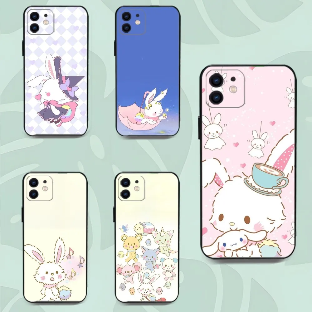 Cute W-Wishing R-Rabbit Phone Case For Iphone16 15 11 13 14 Pro Max Plus X Xr Xs Max 12mini Cover Case