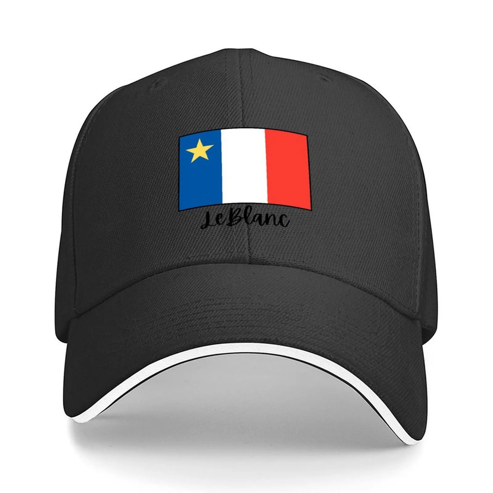 

Acadian Flag LeBlanc Baseball Cap Visor sun caps hats on offer Cosplay Men's Luxury Women's