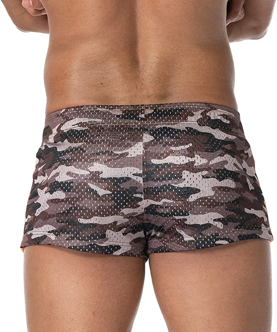 AIMPACT Men's Running Athletic Workout Camo Casual Shorts 3 inch Inseam Short Shorts for Men