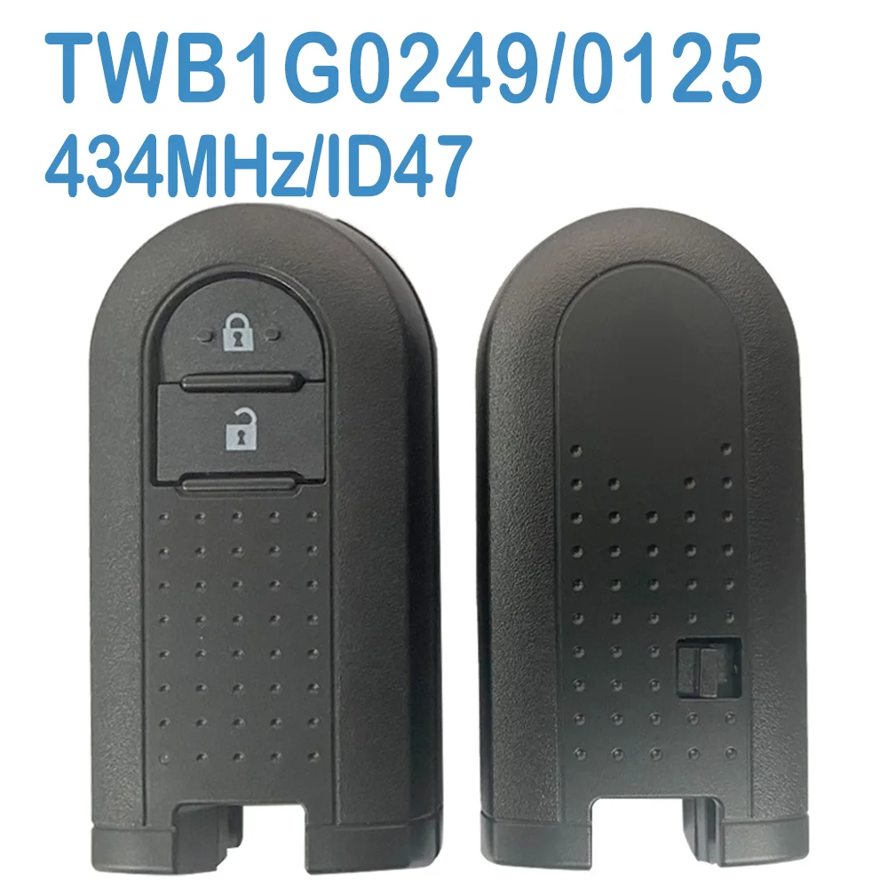 

TWB1G0249/TWB1G0125 Auto Original Smart Remote 2B FSK 433.92MHz ID47 Chip Without Blade Replace Car Key Fob For Daihatsu Subaru