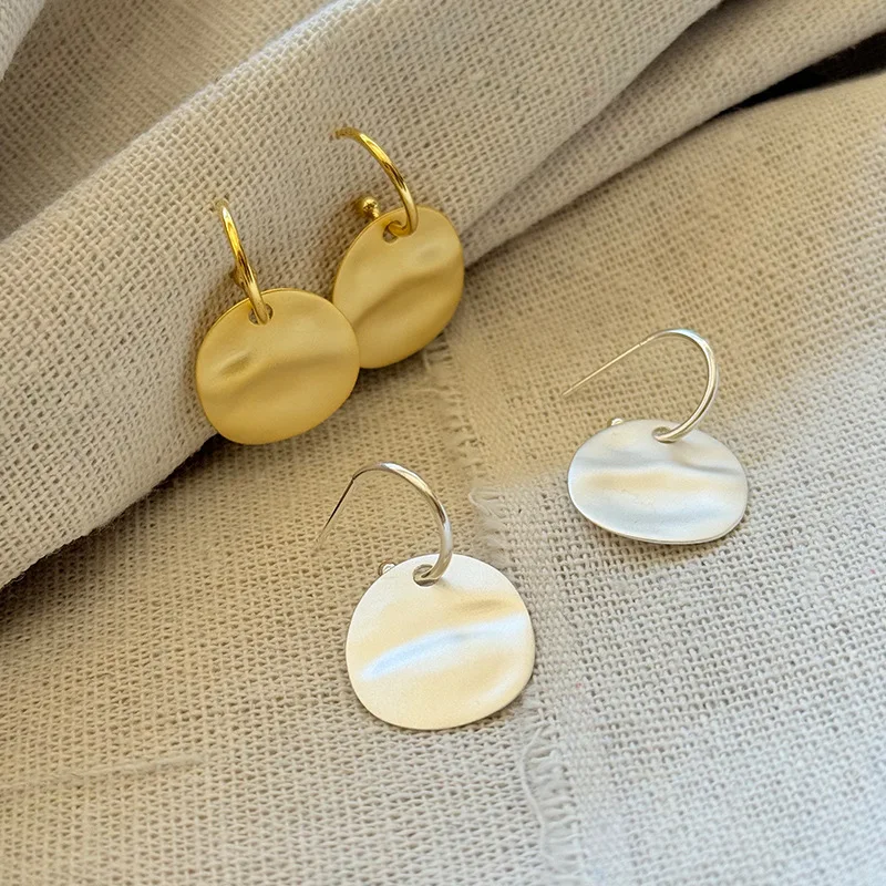 

Серьги-кольца из стерлингового серебра 925 пробы неправильной формы для женщин, минималистичные абстрактные обручи C-образной формы, уникальные изящные украшения для ушей, подарок