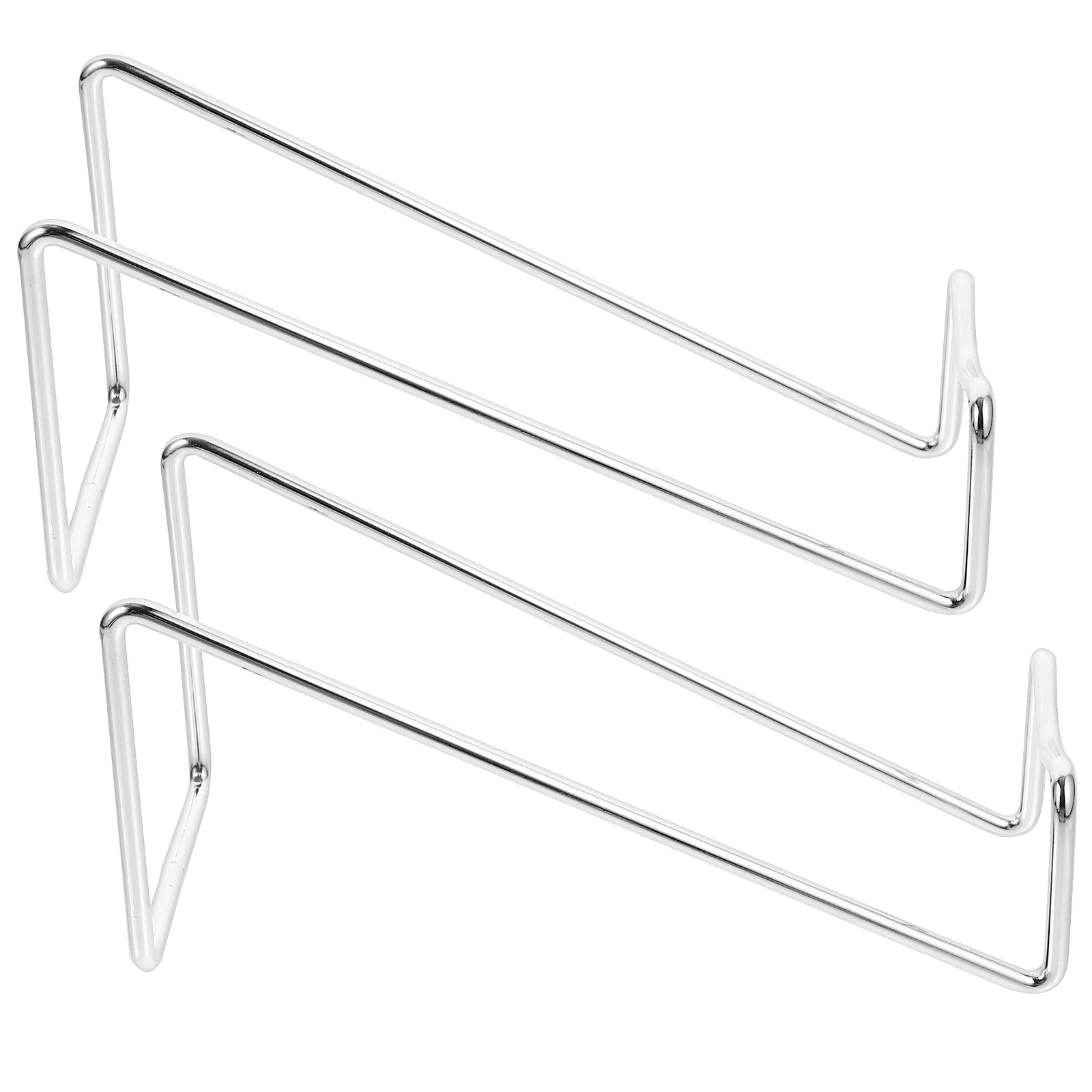 

2pcs Small Silver Rack Modern Metal Bottle Holder for Kitchen Bar Table Display Stable Design Bottle Shelf
