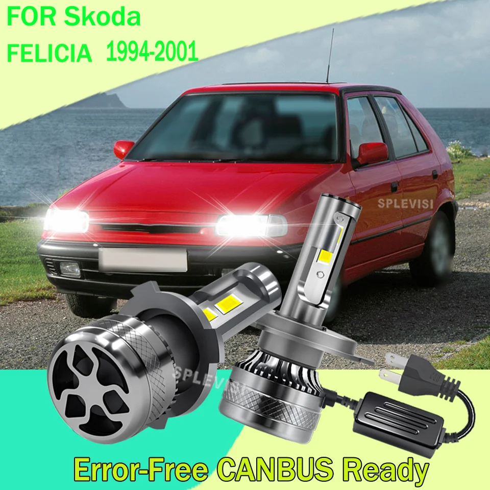 

Upgrade H4 9003 Hi/Low Beam Headlamp 12V Bulb Improve night driving For Skoda FELICIA 1994 1995 1996 1997 1998 1999 2000 2001