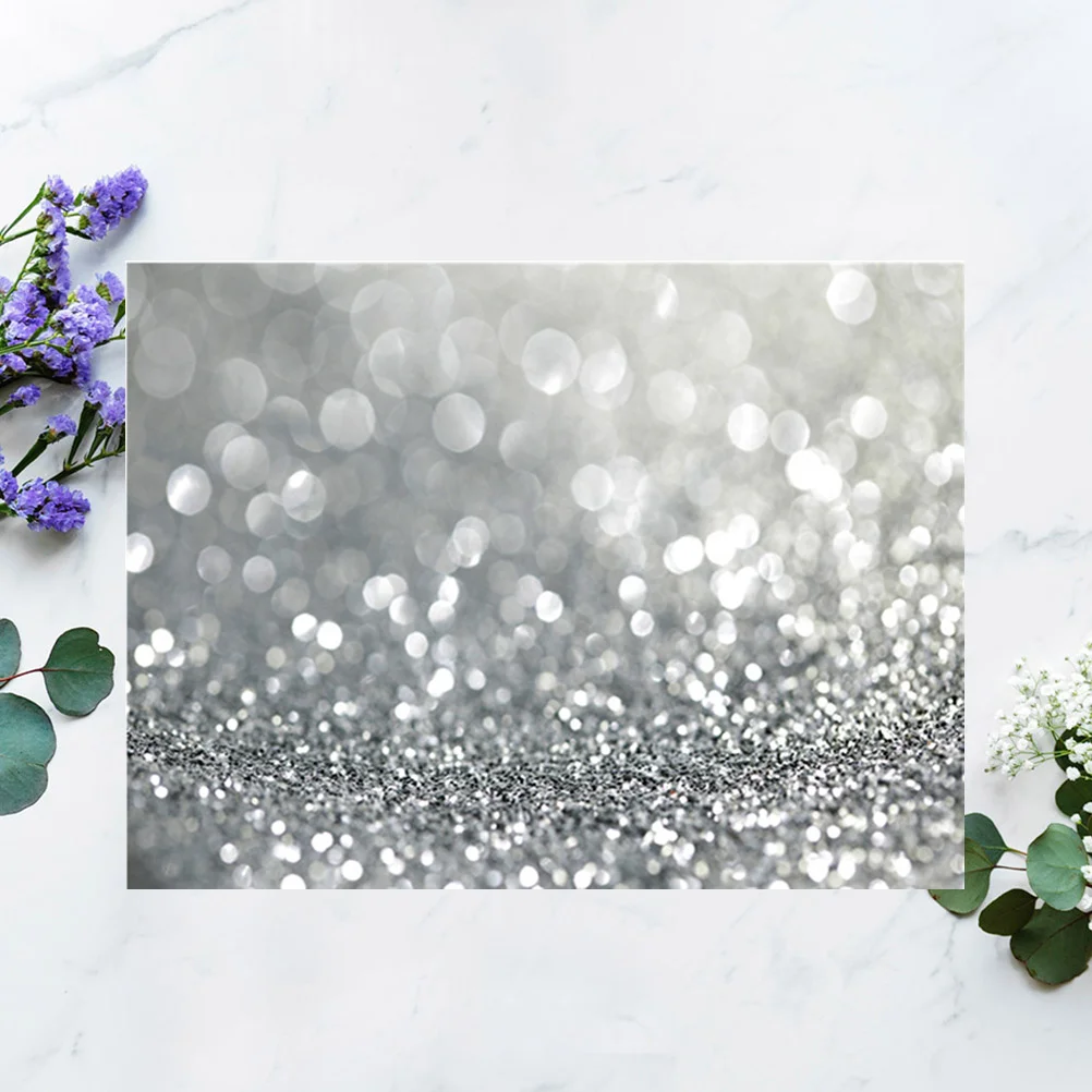 1Pcs 150x210cm Photography Background Cloth Simple Facula Design for Party Photo Shoot Studio Use Silver Backdrop Professional