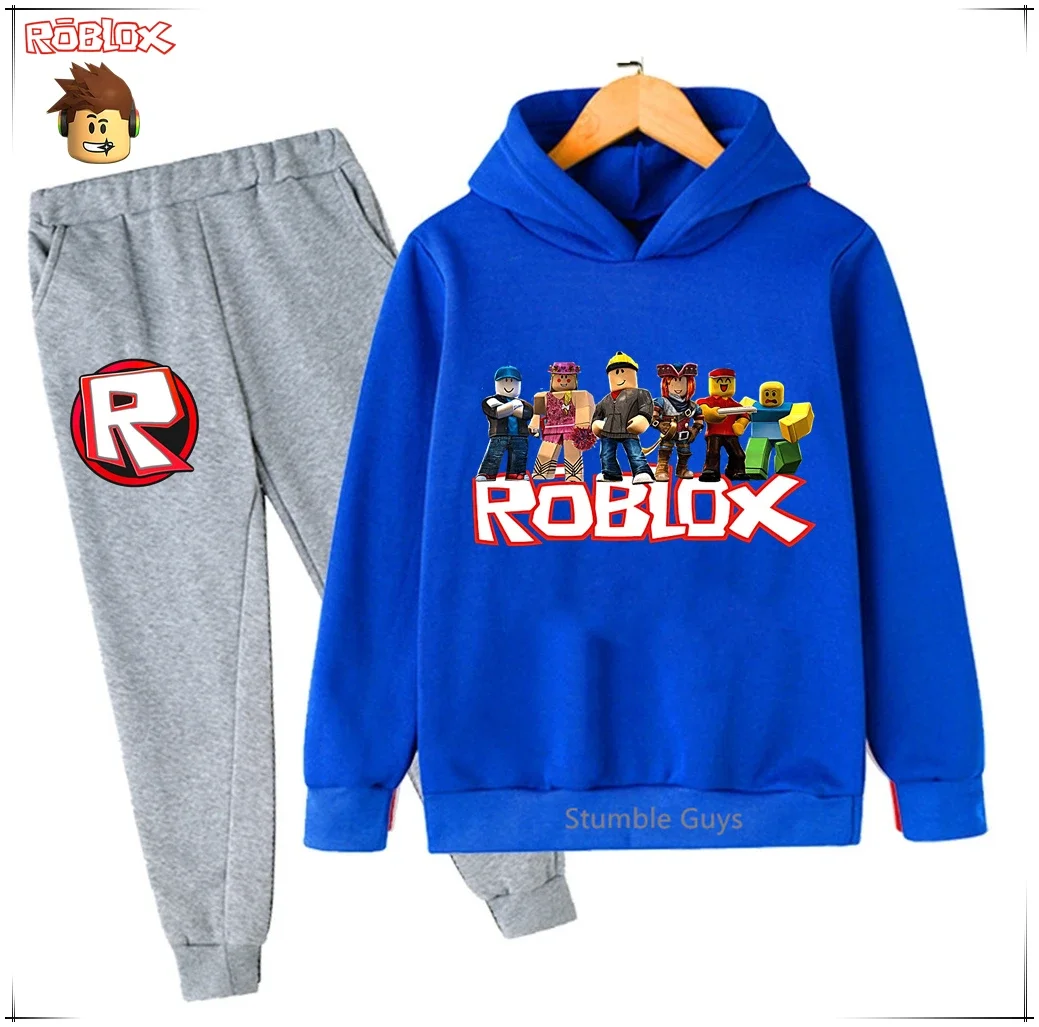 

Комплект толстовок Roblox, комплект из 2 предметов, одежда вампира в стиле аниме, детская весенне-осенняя модная толстовка для мальчиков и девочек