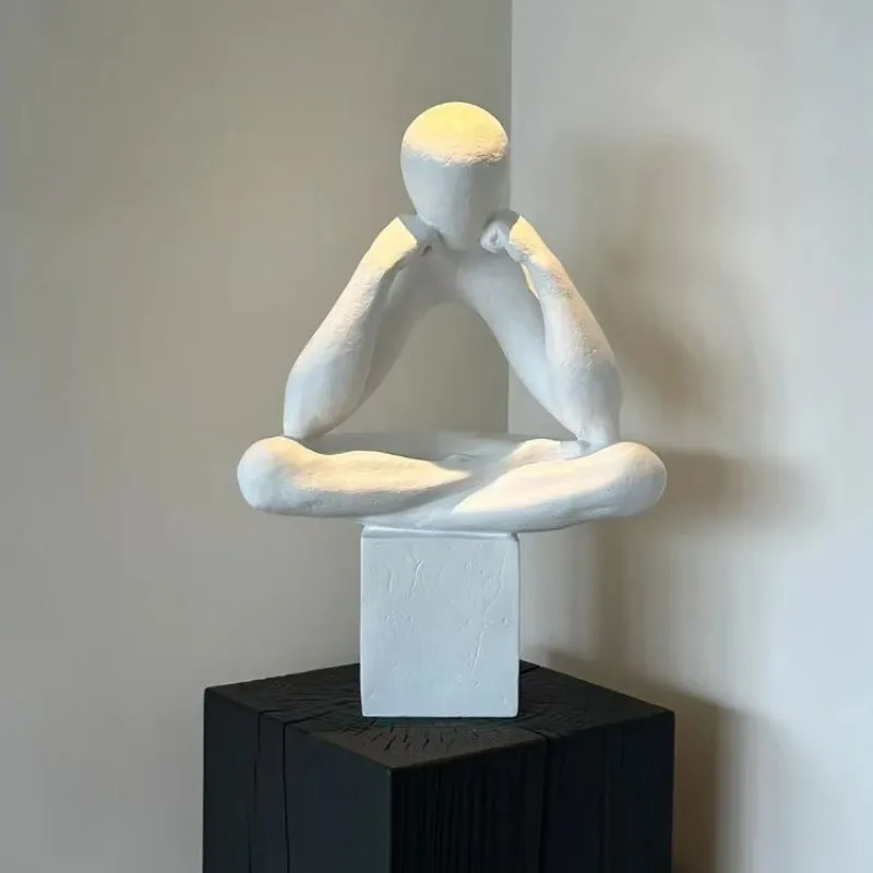 Creative Abstract Sculpture Art Modern Miniature Figurines Interior Aesthetic Luxury Sculptures Room Decoration Accessories