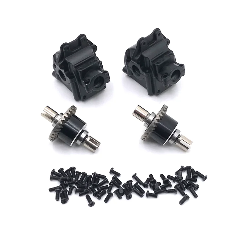 Verbesserte Metall Vorne und Hinten Getriebe Differential Für WLtoys 144010 144001 144002 124016 127017 124018 124019 RC Auto Teile