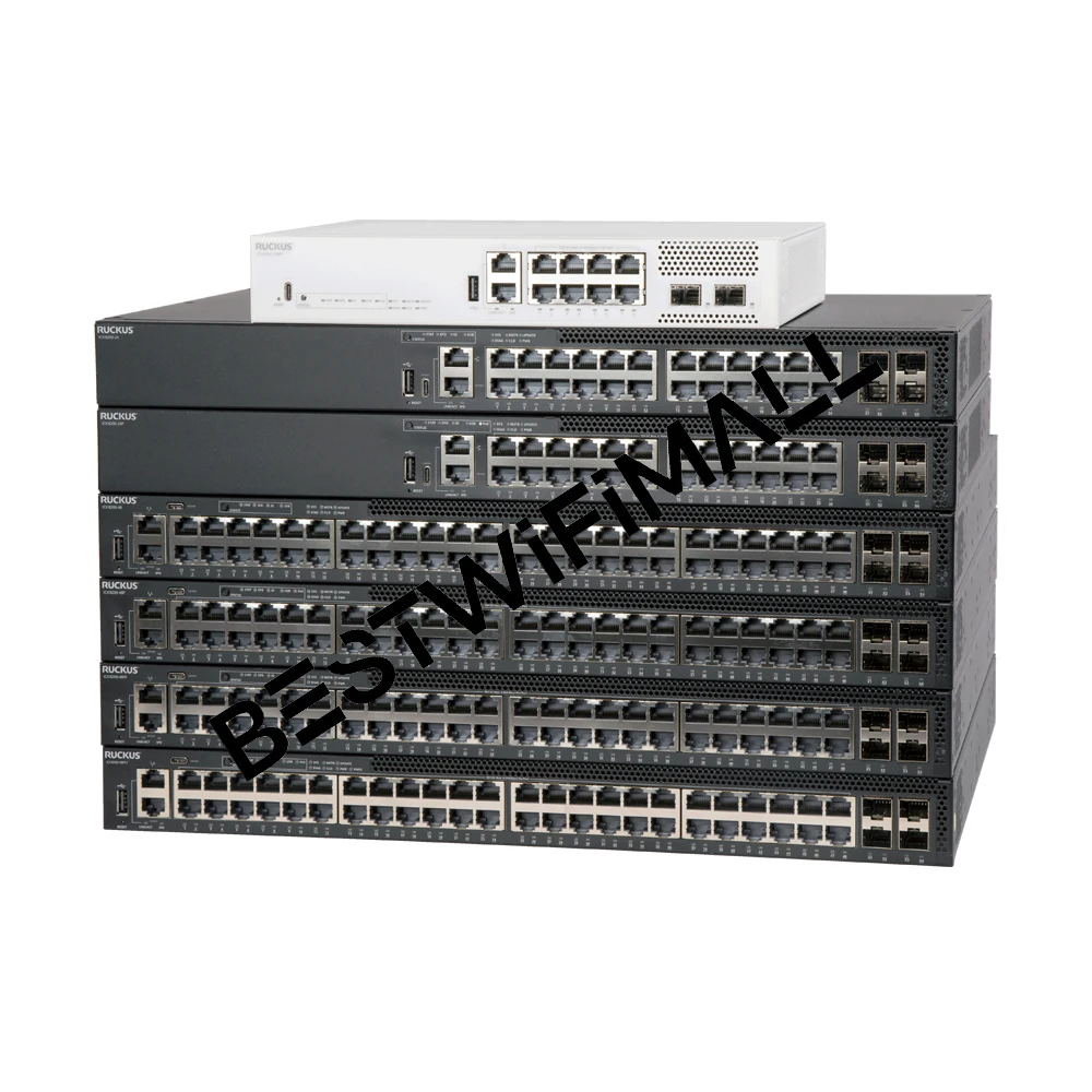 Conmutadores Ethernet RUCKUS ICX 8200 Conmutador de acceso apilable de nivel básico + Clase empresarial, 8 puertos 25 GbE, PoE++ (802.3bt), VXLAN