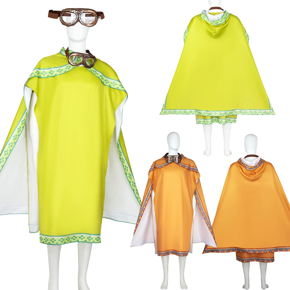 

Fantasia Anime Game Plumber Brothers Cosplay Goggles Cloak Desert Suits 2026 Movie Disfraz Costume Halloween Carnival Clothes