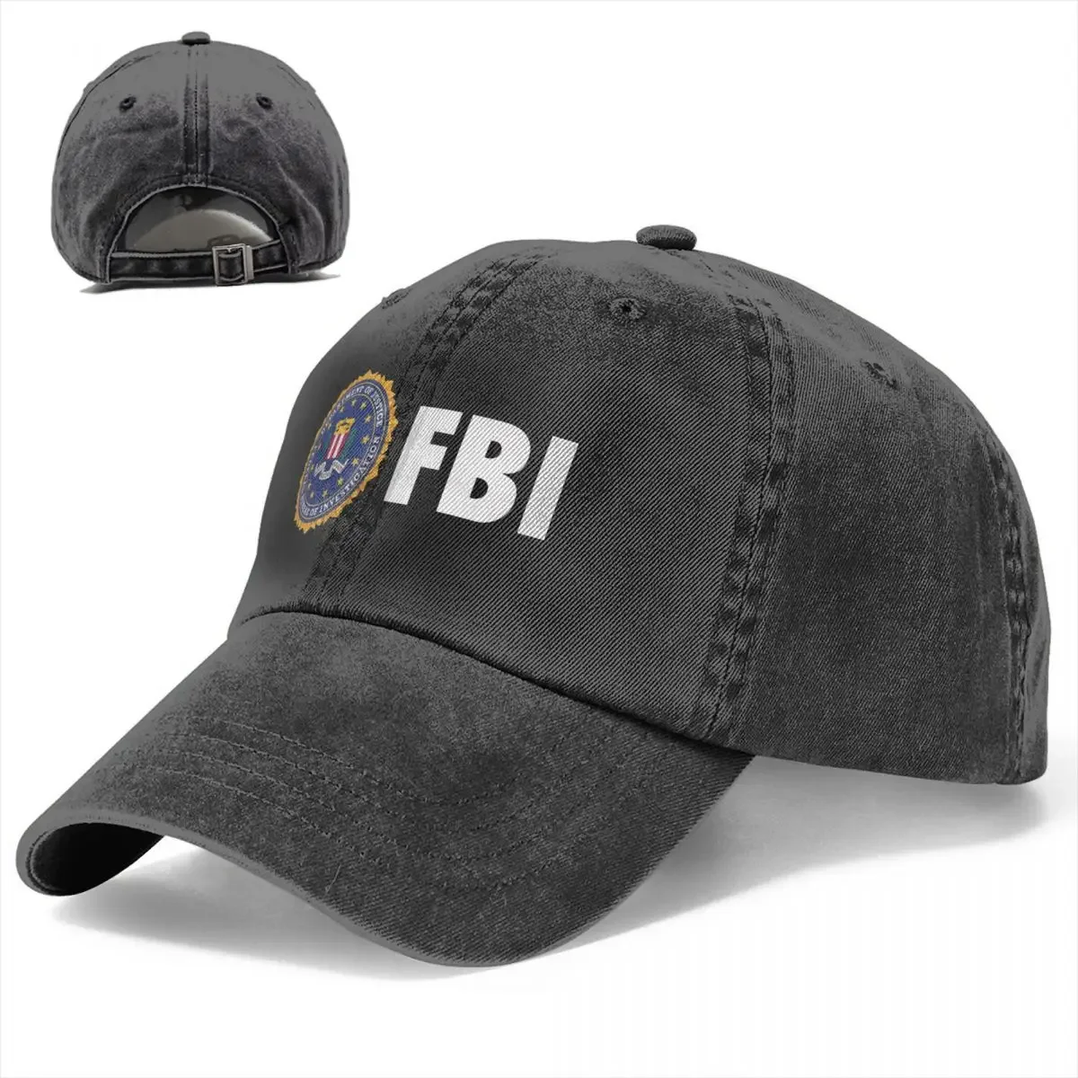 Casquette de baseball SWAT FBI pour hommes, chapeaux en coton, chapeau réglable, mode décontractée, chapeau de chauffeur de camion